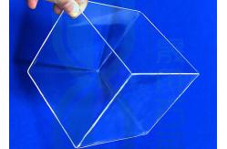 China Cuboid Container Quartz Urn Clear Cube Size One Side Open Hardened supplier