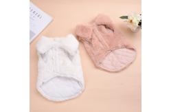 China Soft Warm Fleece Plush 20cm Cotton Dog Coat supplier