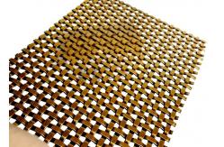 China Antique Plated Woven Architectural Metal Mesh Fabric For Elevator Interior supplier