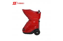 China Folding Design Tennis Serving Machine With Upgraded Stable Moving Wheel supplier