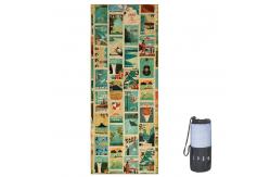 China Custom logo printed microfiber beach towel beach towel with mesh bag supplier