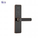 Tuya TTlock Electronic Key Code Door Lock Red Bronze Touch Code Door Lock for sale