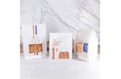 China OEM White Gravure Custom Printed Bakery Bags With Window Transparent supplier