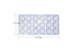 China Polycarbonate Plastic Flower Shaped Chocolate Molds Reusable Stocked supplier