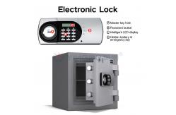 China Solid Steel Fireproof Safe Box Dual Alarm System Height 420mm supplier