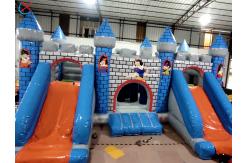 China Factory Inflatable Playground Inflatable Snow White Castle With Double Slides supplier
