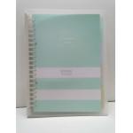 PP Hardcover Spiral Bound Book Printing , 100 Sheets Custom Spiral Notepads for sale