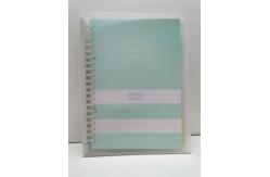 China PP Hardcover Spiral Bound Book Printing , 100 Sheets Custom Spiral Notepads supplier