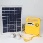 10W Portable Solar Lighting Systems IP54 With 12V 7A Rechargeable Lead Acid Battery for sale
