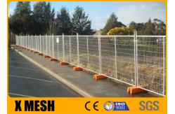 China Hot Galvanized 60x150mm 3.2mm Temporary Metal Fence Panels With Pvc Feet supplier