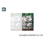 Lovely Animals 3D Image Lenticular Card Printing Two Sides CMYK Offset Printing for sale