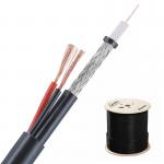 2×0.75 OEM PVC PE Jacket CCS HD80 CCTV Cable 48 64 96 Braids Coaxial Cable for sale