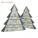 XL Packaging Custom Packaging Box Factory Countdown To Christmas With Luxury Gifting Exquisite 12/14-Drawer Christmas Tree Advent Calendar Custom Drawer Box Packaging With Gold Foil Accents