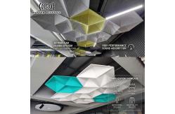 China Seamless Acoustic Ceiling System Sound Absorbing Stretch Fabric Panel for Museum supplier