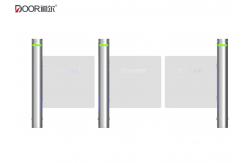 China Brushed Stainless Steel Swing Gate Turnstiler With Infrared Sensor Rust Proof supplier