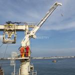 2.5t 22m Telescopic Ship Deck Cranes Boom Hydraulic With IACS Certified for sale