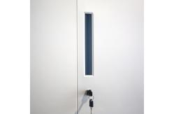 China Narrow Side Storage Cabinet Steel File Locker KD Structure supplier