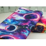 Semi Bleached Patterned Polyester Fabric / Fine Twill Fabric For Traveling Bags for sale