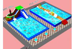 China Outside Kids  Inflatable Water Park With ASTM CE UL Certificate supplier
