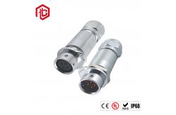 China M12 Industrial Metal Waterproof Connector With 2-8Pin Straight Head Aviation Plug supplier
