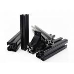 Black Anodized 6063 Aluminium Extrusion Frame System T Shaped Aluminium Profile for sale