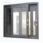 Single Glass 6063-T5 Aluminum Sliding Glass Window High Security With Fiberglass Net