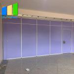 Wooden Acoustic Room Dividers Folding Classroom Partition Sliding Door Movable Partition Wall for sale