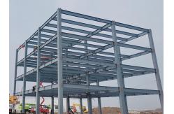 China Prefabricated Multi Storey Buildings , Prefab Metal Office Buildings Steel Structure supplier