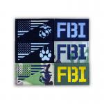 Police Ir Reflective Patches Velcro Hook And Loop Backing Laser Cut Border for sale