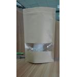 Stand Up Food Gift Pouch Customized Paper Bags With Clear Window k Resealable for sale