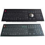 Industrial Membrane Keyboard with optical trackball and numeric keypad