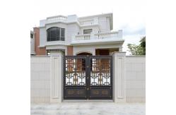 China Courtyard Sliding Glass Aluminium Fence Gate Doors Automatic Opening supplier