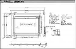 China 240*160 Graphic STN Gray LCD Module Transflective Positive 6H Industrial Display supplier