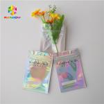 Wedding Cake Plastic Pouches Packaging Three Side Sealed Zipper Bags With Hologram Effect