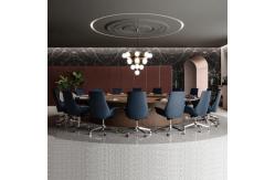 China Classic Wood Customized Large Round Conference Table For 10 Seats Capacity supplier