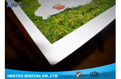 China Inkjet Print Fabric Polyester Canvas Rolls With Blank White Matte Coated Surface supplier
