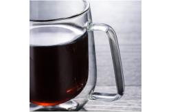 China High Borosilicate Double Wall Glass Cup For Drinking Coffee Eco Friendly supplier