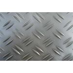 Decoration Skidproof Two Bar Aluminum Tread Plate 1.5mm Thickness for sale