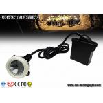 10000lux High Brightness LED Mining Headlamp , 3.7V 6.6Ah Underground Cap Lamps for sale