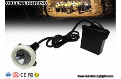 China 10000lux High Brightness LED Mining Headlamp , 3.7V 6.6Ah Underground Cap Lamps supplier