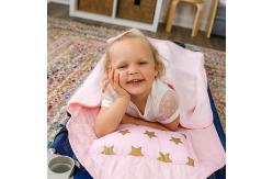 China Modern Nap Mats For Preschool Soft Cotton Blend With Pillow Elastic Straps supplier