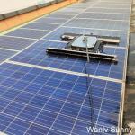 Wireless Control Solar Panel Cleaning System for Maintenance of Photovoltaic Plants