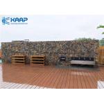 Shear Resistance Welded Mesh Gabion , Rock Baskets Wire Mesh Decorative Design for sale