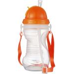 Customized Plastic Baby Milk Water Feeding Bottle With Straw Cap for sale