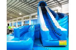 China 0.55mm PVC Tarpaulin Inflatable Slide Bouncer For Pool supplier