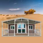 Environmentally-Friendly 40ft Modular Living Spaces with 18mm Floor Thickness and Ground Main Frame Made of Bamboo Plywood for sale