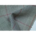 100% Polyester Cotton Yarn Dyed Fabric / Grey Striped Fabric Eco - Friendly for sale