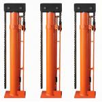 Hydraulic Jack Tank Lifting System Stock with Simple Chain Type and 12-120t Capacity for sale