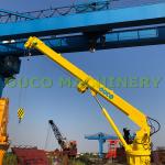 Fixed Marine Hydraulic 10m/Min 20m Telescopic Boom Crane for sale