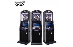 China Unique Animations Promotional Electronic Dart Board Machine Customizable Dart Arcade with Themed Visuals supplier